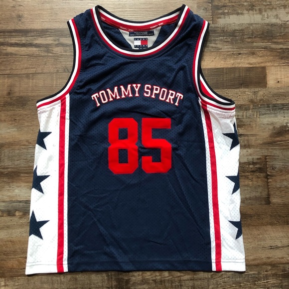 tommy hilfiger basketball jersey